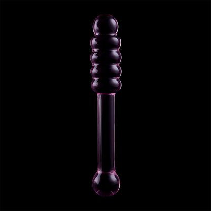 NEBULA SERIES BY IBIZA - MODÈLE 20 GODE EN VERRE BOROSILICATE ROSE 20.5 CM -O- 3 CM NEBULA SERIES BY IBIZA