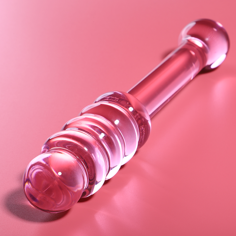 NEBULA SERIES BY IBIZA - MODÈLE 20 GODE EN VERRE BOROSILICATE ROSE 20.5 CM -O- 3 CM NEBULA SERIES BY IBIZA