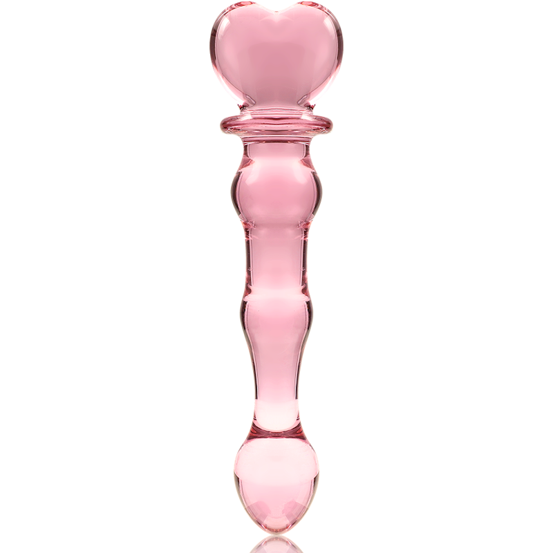 NEBULA SERIES BY IBIZA - MODÈLE 21 GODE EN VERRE BOROSILICATE ROSE 20.5 CM -O- 3.5 CM NEBULA SERIES BY IBIZA