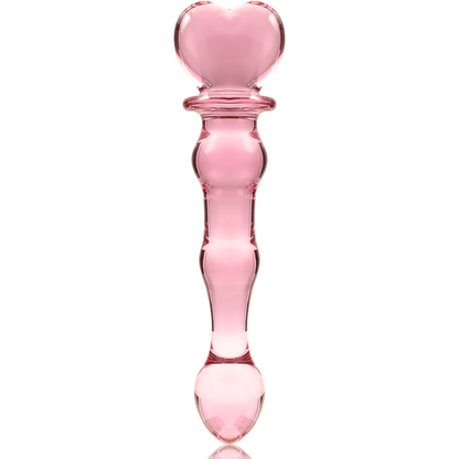 NEBULA SERIES BY IBIZA - MODÈLE 21 GODE EN VERRE BOROSILICATE ROSE 20.5 CM -O- 3.5 CM NEBULA SERIES BY IBIZA