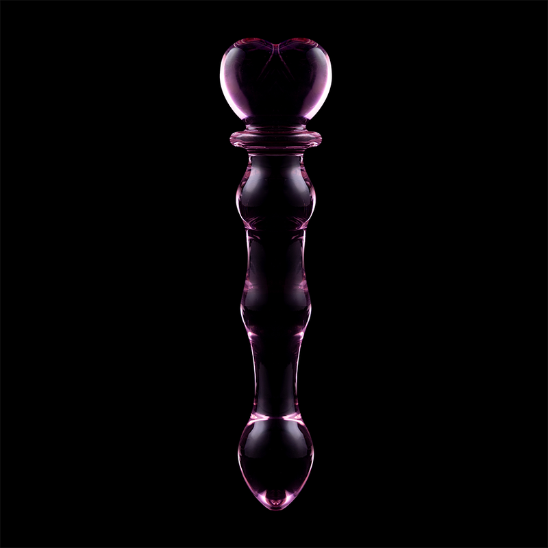 NEBULA SERIES BY IBIZA - MODÈLE 21 GODE EN VERRE BOROSILICATE ROSE 20.5 CM -O- 3.5 CM NEBULA SERIES BY IBIZA