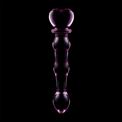 NEBULA SERIES BY IBIZA - MODÈLE 21 GODE EN VERRE BOROSILICATE ROSE 20.5 CM -O- 3.5 CM NEBULA SERIES BY IBIZA