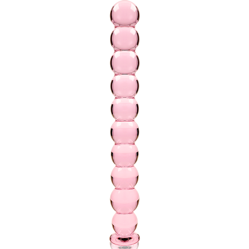NEBULA SERIES BY IBIZA - MODÈLE 22 GODE EN VERRE BOROSILICATE ROSE 21.5 CM -O- 2.5 CM NEBULA SERIES BY IBIZA
