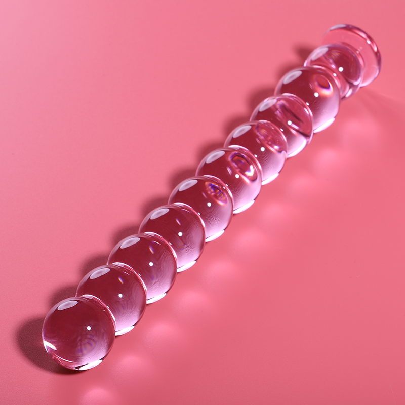 NEBULA SERIES BY IBIZA - MODÈLE 22 GODE EN VERRE BOROSILICATE ROSE 21.5 CM -O- 2.5 CM NEBULA SERIES BY IBIZA