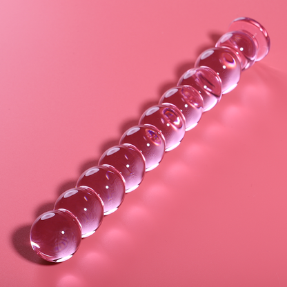 NEBULA SERIES BY IBIZA - MODÈLE 22 GODE EN VERRE BOROSILICATE ROSE 21.5 CM -O- 2.5 CM NEBULA SERIES BY IBIZA