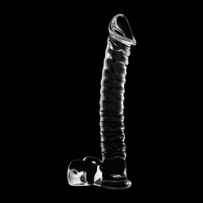 NEBULA SERIES BY IBIZA - MODÈLE 23 GODE EN VERRE BOROSILICATE CLAIR 21.5 CM -O- 4 CM NEBULA SERIES BY IBIZA