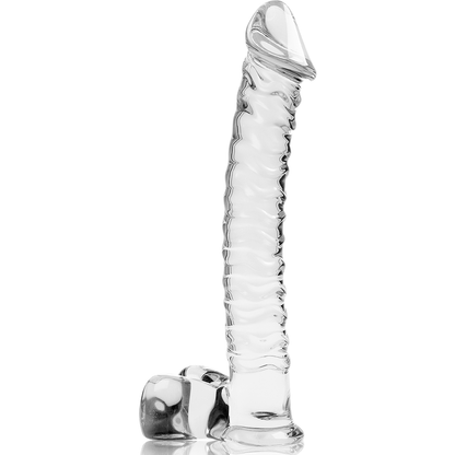 NEBULA SERIES BY IBIZA - MODÈLE 23 GODE EN VERRE BOROSILICATE CLAIR 21.5 CM -O- 4 CM NEBULA SERIES BY IBIZA
