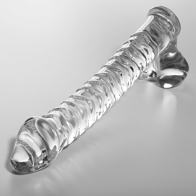 NEBULA SERIES BY IBIZA - MODÈLE 23 GODE EN VERRE BOROSILICATE CLAIR 21.5 CM -O- 4 CM NEBULA SERIES BY IBIZA