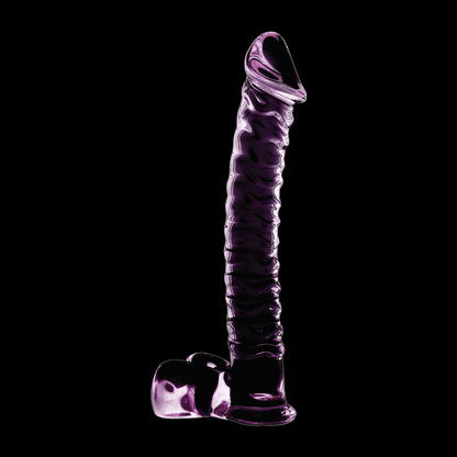 NEBULA SERIES BY IBIZA - MODÈLE 23 GODE EN VERRE BOROSILICATE ROSE 21.5 CM -O- 4 CM NEBULA SERIES BY IBIZA