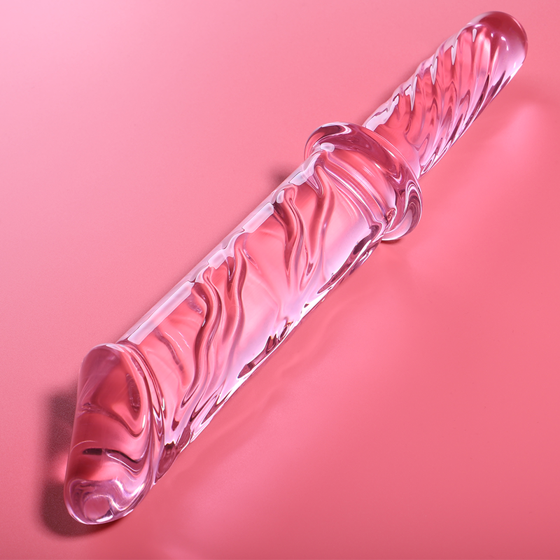 NEBULA SERIES BY IBIZA - MODÈLE 24 GODE EN VERRE BOROSILICATE ROSE 28.5 CM -O- 5 CM NEBULA SERIES BY IBIZA