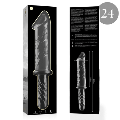 NEBULA SERIES BY IBIZA - MODÈLE 24 GODE EN VERRE BOROSILICATE CLAIR 28.5 CM -O- 5 CM NEBULA SERIES BY IBIZA