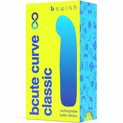 B SWISH - VIBRATEUR EN SILICONE RECHARGEABLE BCUTE CURVE INFINITE CLASSIC JAUNE B SWISH