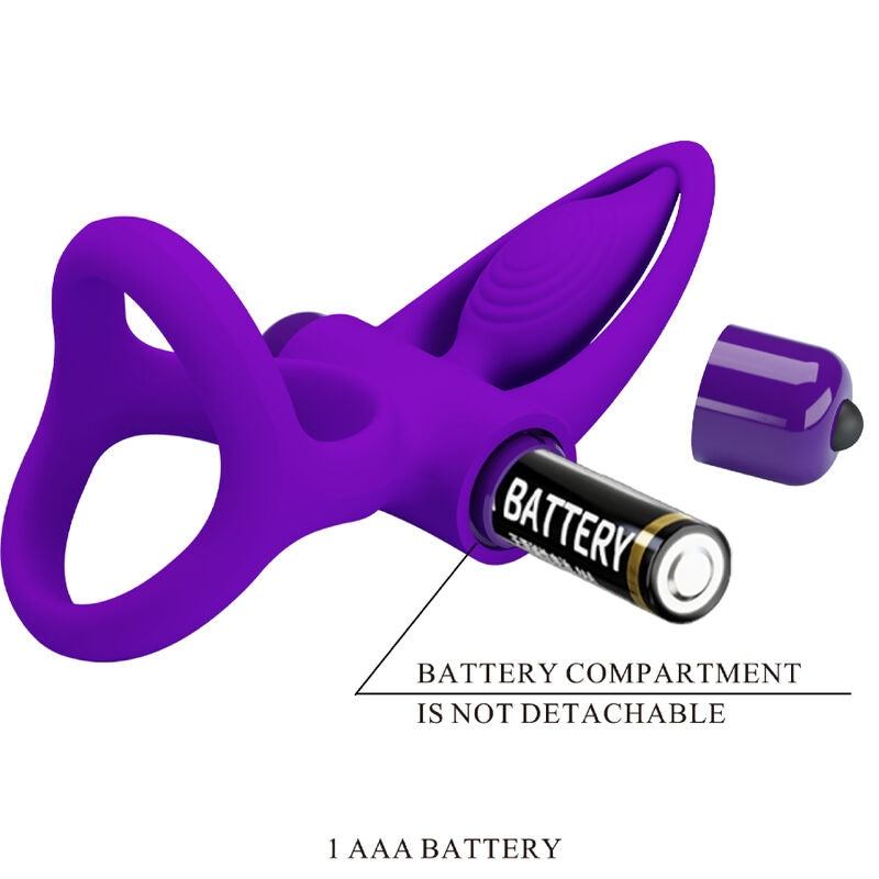 PRETTY LOVE - ANNEAU VIBRATEUR 10 VIBRATIONS SILICONE VIOLETTE PRETTY LOVE MALE