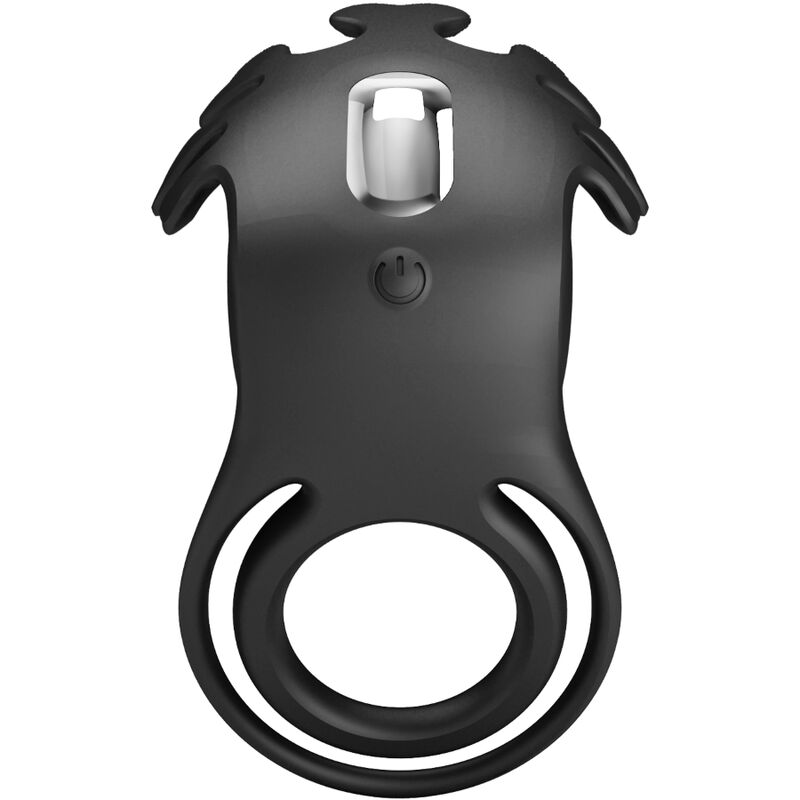 PRETTY LOVE - ANNEAU VIBRATEUR RUBEN 7 VIBRATIONS SILICONE NOIR PRETTY LOVE MALE