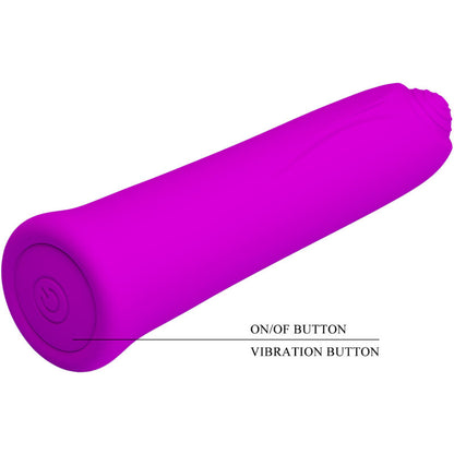 PRETTY LOVE - VIBRATEUR CURTIS MINI SUPER POWER 12 VIBRATIONS EN SILICONE VIOLETTE PRETTY LOVE FLIRTATION