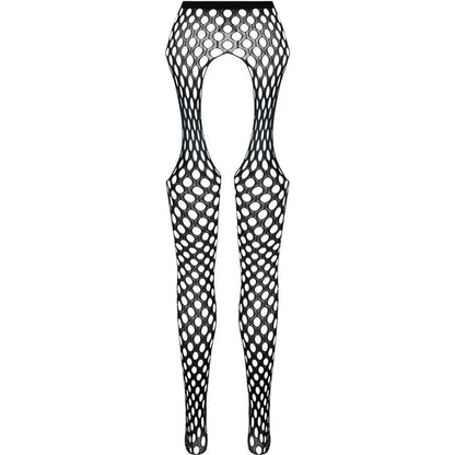 PASSION - BODYSTOCKING ECO COLLECTION ECO S003 NOIR PASSION WOMAN GARTER & STOCK