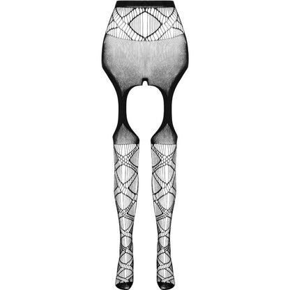PASSION - BODYSTOCKING ECO COLLECTION ECO S005 BLANC PASSION WOMAN GARTER & STOCK