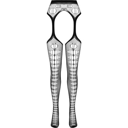 PASSION - BODYSTOCKING ECO COLLECTION ECO S008 ROUGE PASSION WOMAN GARTER & STOCK