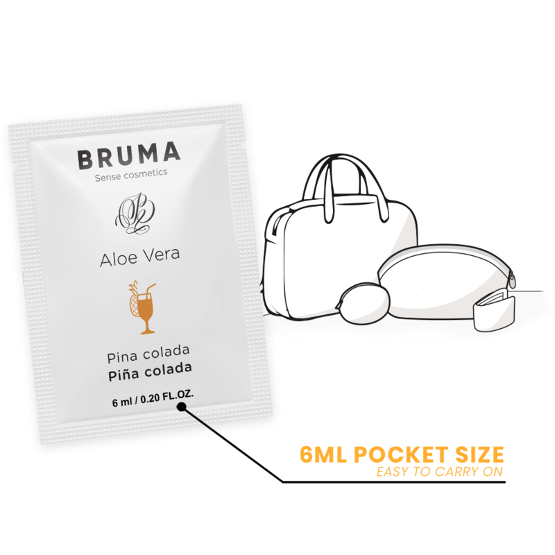 BRUMA - GEL GLISSANT À L''ALOE VERA SAVEUR PINA COLADA 6 ML BRUMA