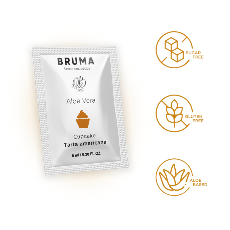 BRUMA - GEL GLISSANT À L''ALOE VERA SAVEUR CUPCAKE 6 ML BRUMA
