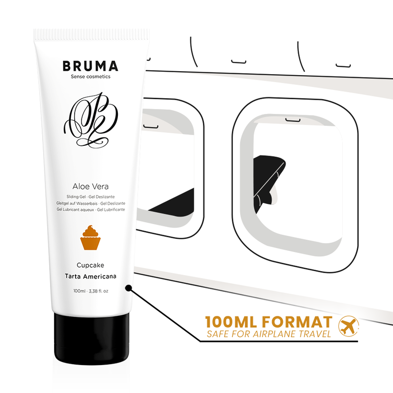 BRUMA - GEL GLISSANT À L''ALOE VERA SAVEUR CUPCAKE 100 ML BRUMA