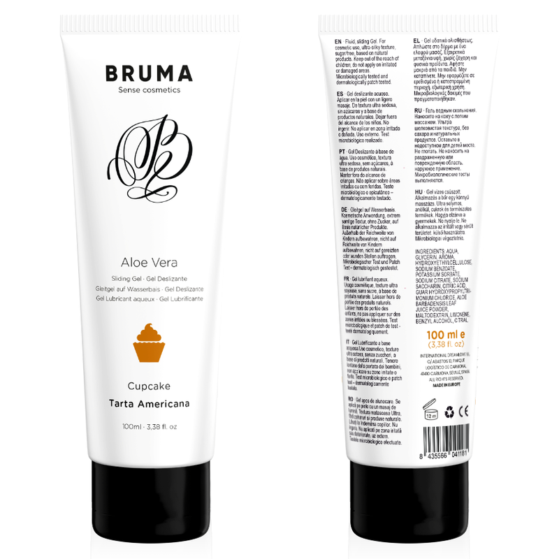 BRUMA - GEL GLISSANT À L''ALOE VERA SAVEUR CUPCAKE 100 ML BRUMA