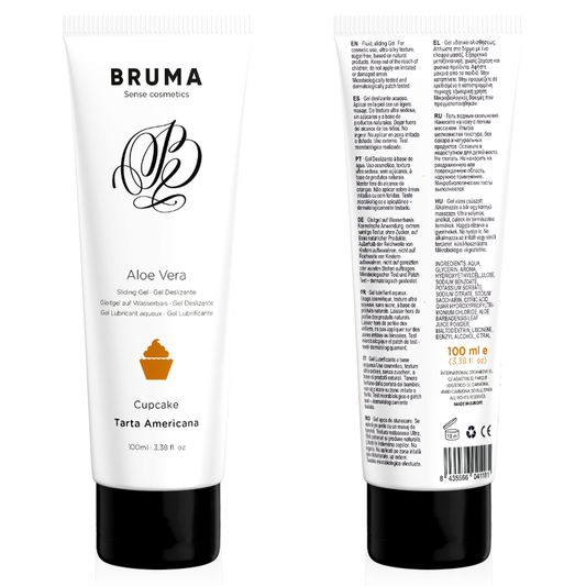 BRUMA - GEL GLISSANT À L''ALOE VERA SAVEUR CUPCAKE 100 ML BRUMA