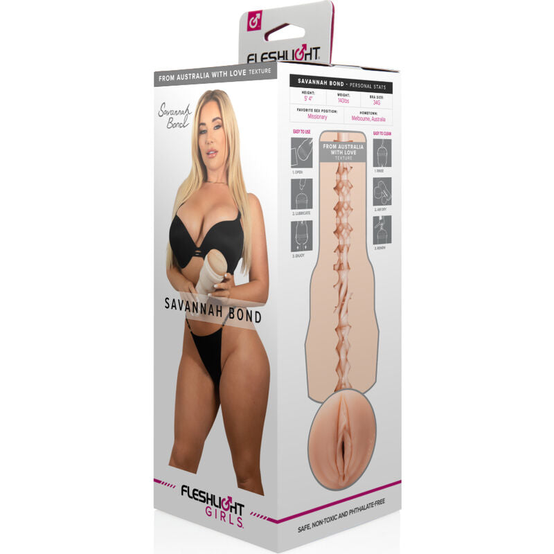 FLESHLIGHT GIRLS - SAVANNAH BOND VAGIN FLESHLIGHT GIRLS