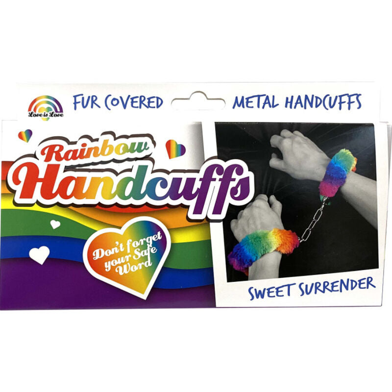 SPENCER & FLEETWOOD - MENOTTES EN MÉTAL DOUBLÉES ARC-EN-CIEL SPENCER & FLETWOOD