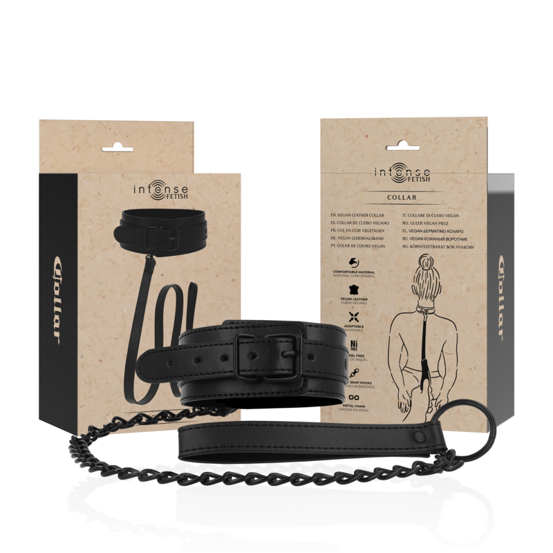 INTENSE - FETISH COLLIER EN CUIR VEGAN INTENSE FETISH