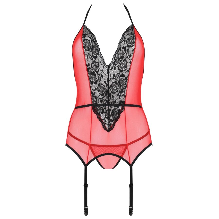 PASSION - PEONIA CORSET LIGNE ÉROTIQUE ROUGE S/M PASSION WOMAN