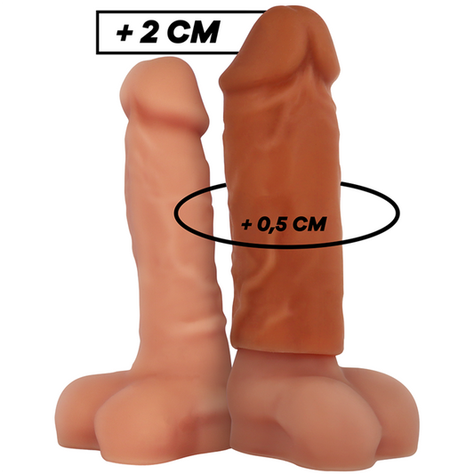 VIRILXL - EXTENSION DE PÉNIS MARRON EN SILICONE LIQUIDE V3 VIRILXL
