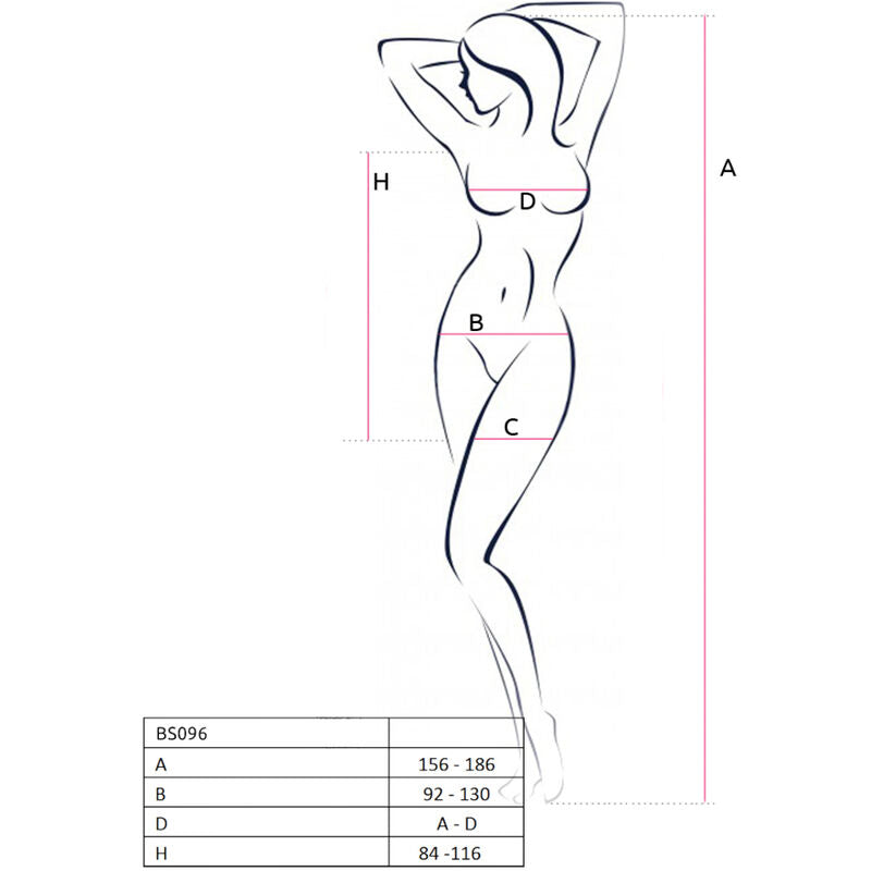 PASSION - BS096 BODYSTOCKING NOIR TAILLE UNIQUE PASSION WOMAN BODYSTOCKINGS