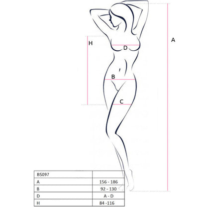 PASSION - BS097 BODYSTOCKING BLANC TAILLE UNIQUE PASSION WOMAN BODYSTOCKINGS