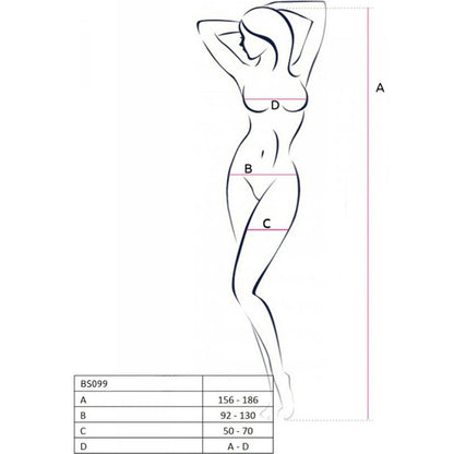 PASSION - BS099 BODYSTOCKING NOIR TAILLE UNIQUE PASSION WOMAN BODYSTOCKINGS