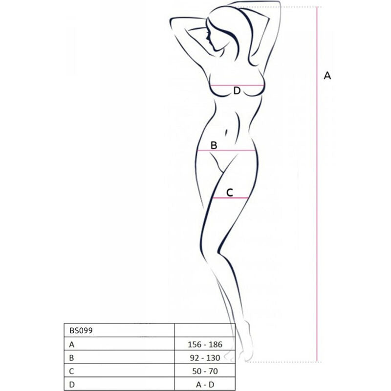 PASSION - BS099 BODYSTOCKING ROUGE TAILLE UNIQUE PASSION WOMAN BODYSTOCKINGS
