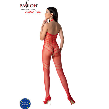 PASSION - BS100 BODYSTOCKING ROUGE TAILLE UNIQUE PASSION WOMAN BODYSTOCKINGS