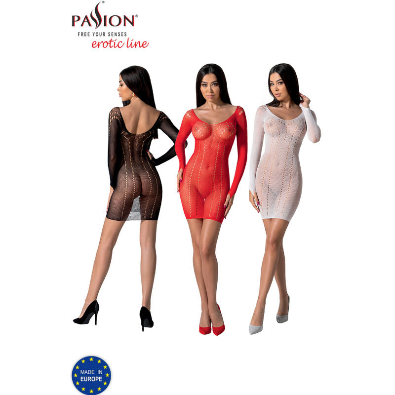 PASSION - BS101 BODYSTOCKING BLANC TAILLE UNIQUE PASSION WOMAN BODYSTOCKINGS