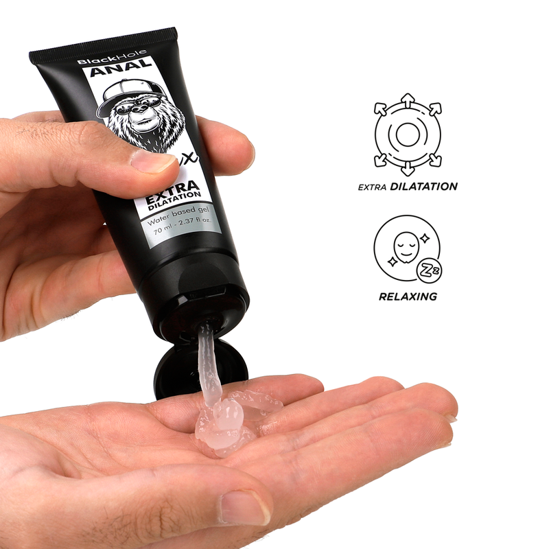 BLACK HOLE - GEL DE DILATATION ANALE À BASE D'EAU 70 ML BLACK HOLE