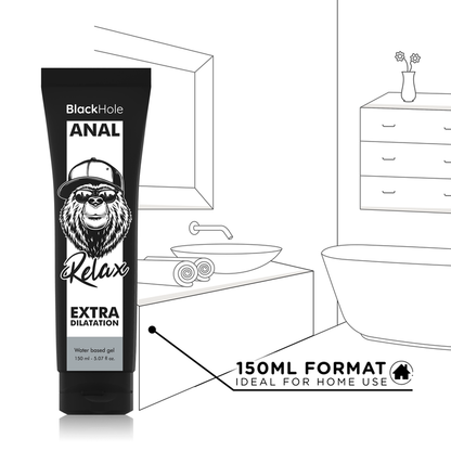 BLACK HOLE - GEL À BASE D'EAU DILATATION ANALE 150 ML BLACK HOLE