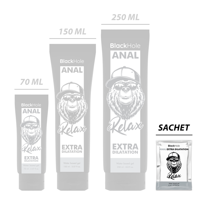 BLACK HOLE - GEL À BASE D'EAU EXTRA DILATATION 6 ML DOSE UNIQUE BLACK HOLE