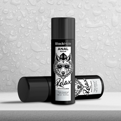 BLACK HOLE - RÉPARATION ANALE RELAX À BASE D'EAU AVEC HYALURON 100 ML BLACK HOLE