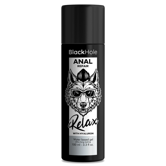 BLACK HOLE - RÉPARATION ANALE RELAX À BASE D'EAU AVEC HYALURON 100 ML BLACK HOLE
