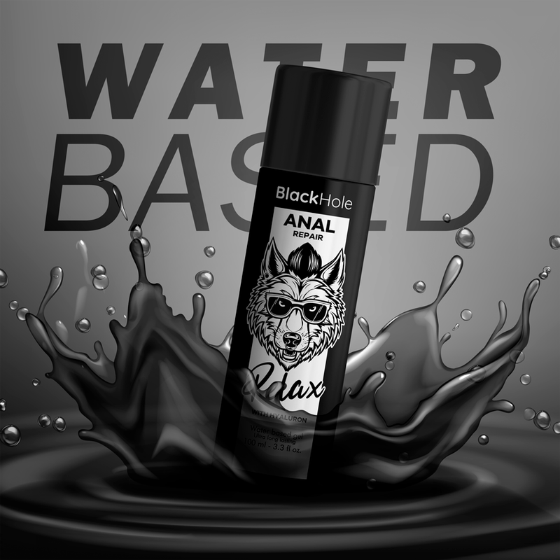 BLACK HOLE - RÉPARATION ANALE RELAX À BASE D'EAU AVEC HYALURON 100 ML BLACK HOLE