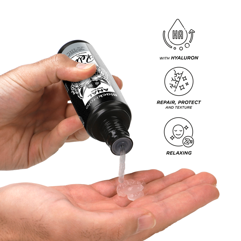 BLACK HOLE - RÉPARATION ANALE RELAX À BASE D'EAU AVEC HYALURON 100 ML BLACK HOLE