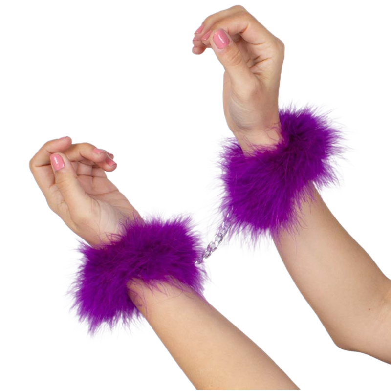 SECRETPLAY - MENOTTES MARABOU VIOLET SECRETPLAY 100% FETISH