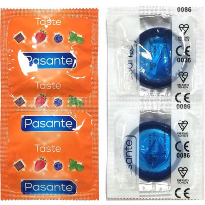 PASANTE - PRÉSERVATIFS SAVEUR BLEUET SAC 144 UNITÉS PASANTE