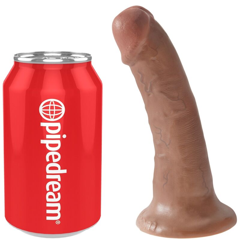 KING COCK - PÉNIS RÉALISTE 15 CM CARAMEL KING COCK