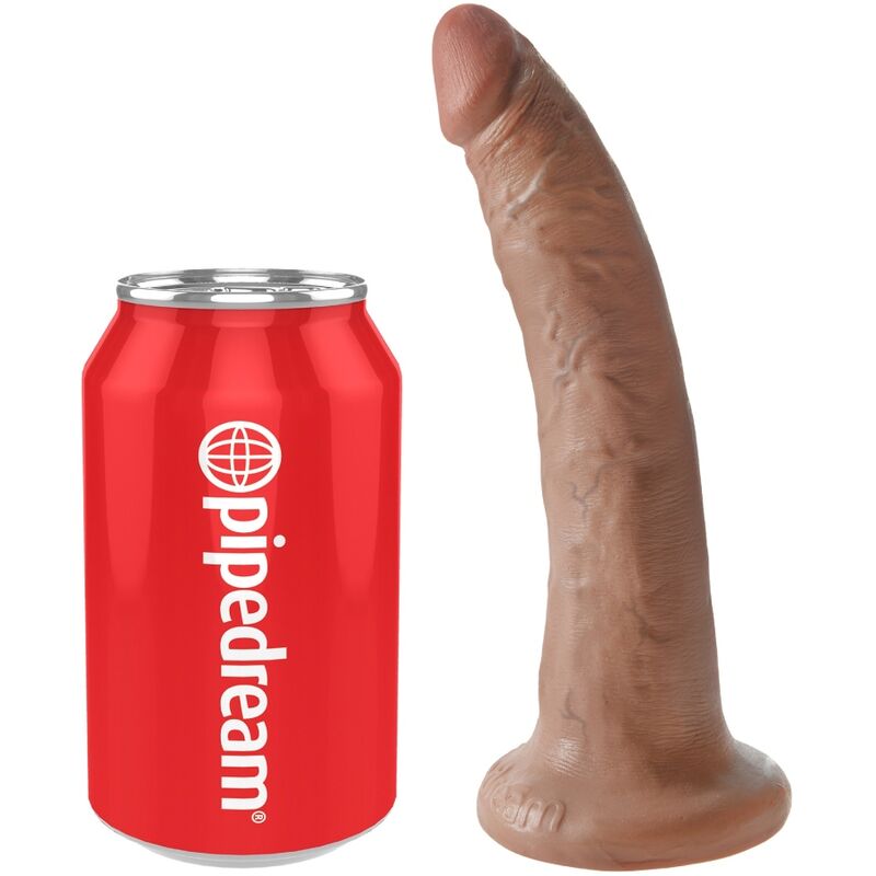 KING COCK - PÉNIS RÉALISTE 17.5 CM CARAMEL KING COCK