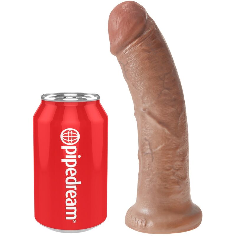 KING COCK - PÉNIS RÉALISTE 19.5 CM CARAMEL KING COCK